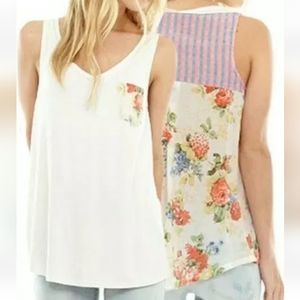 Aratta Silent Journey Anthropologie Sun Ray Tank Top Size S